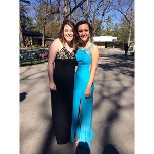 Beautiful Camille La Vie Light Blue Prom Dress